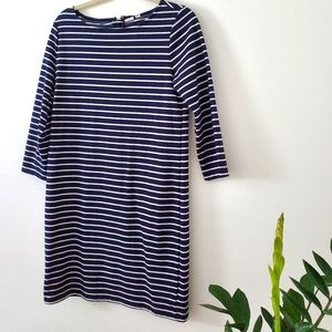 Gap 3/4 sleeve striped dress
